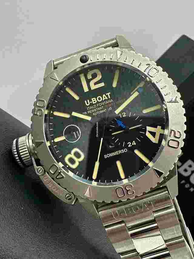 U-Boat
                           
                                 8590 SOMMERSO GMT Stainless Steel SWISS AUTOMATIC 46MM 300M DIVER