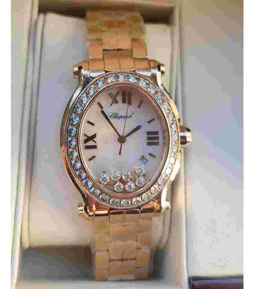 Chopard Happy Sport
                           
                                 Oval Rose Gold Diamonds NEW UNWORN
