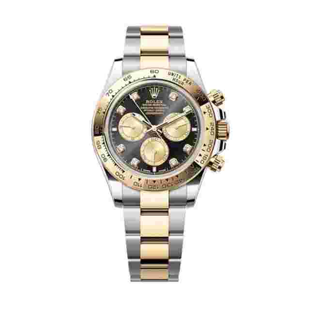 Rolex Daytona
                           
                                 Black Diamond Dial Two Tone Yellow Gold 126503 New 2024