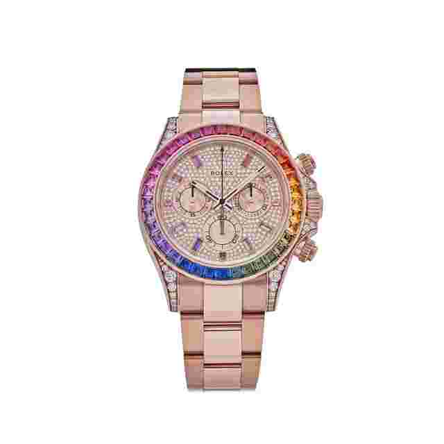 Rolex Daytona
                           
                                 116595RBOW 'Rainbow' Rose Gold Pave Diamond Dial Sapphire Bezel (2022)