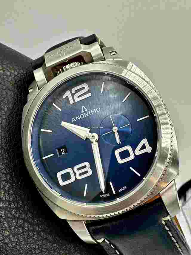 Anonimo Militare
                           
                                 Blue Dial 43.5mm Stainless Steel Case Swiss Automatic 120m