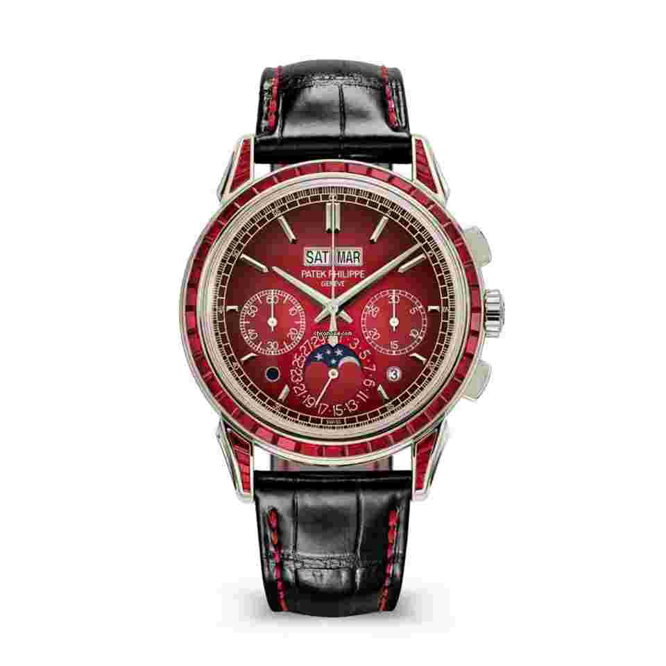 Patek Philippe Perpetual Calendar Chronograph
                           
                                 Grand Complications 5271/12P-010 Perpetual Calendar Chronograph Platinum Baguette Rubies