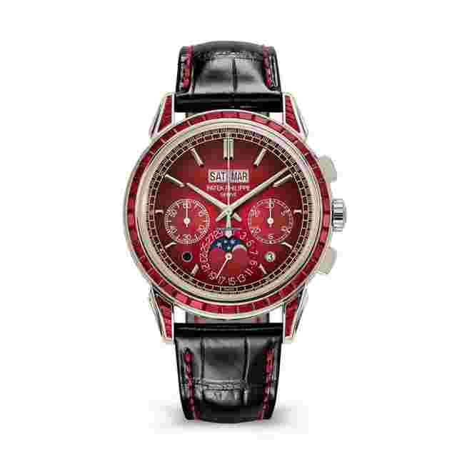 Patek Philippe Perpetual Calendar Chronograph
                           
                                 Grand Complications 5271/12P-010 Perpetual Calendar Chronograph Platinum Baguette Rubies