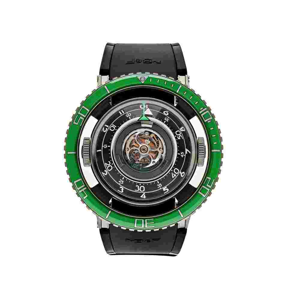 MBandF Horological Machine 70.TGL.B Aquapod HM7 Titanium Green Limited Edition
