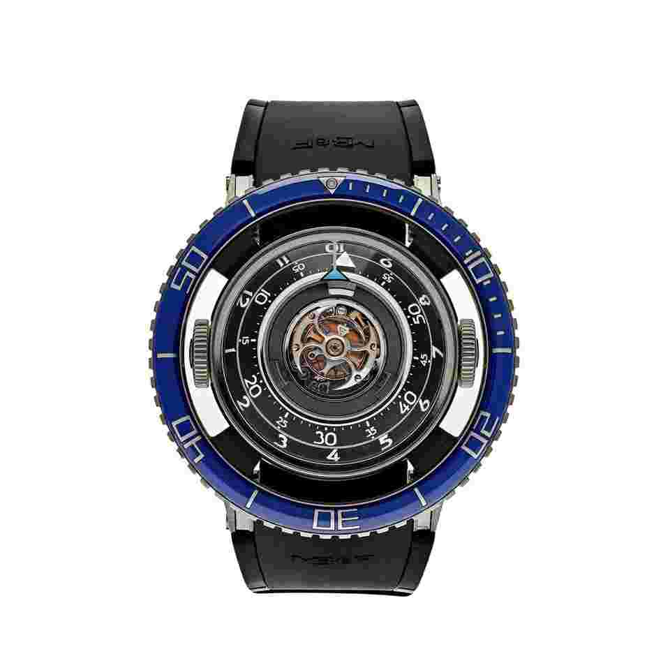 MBandF Horological Machine 70.TSL.B Aquapod HM7 'Jellyfish' Titanium Blue Limited Edition