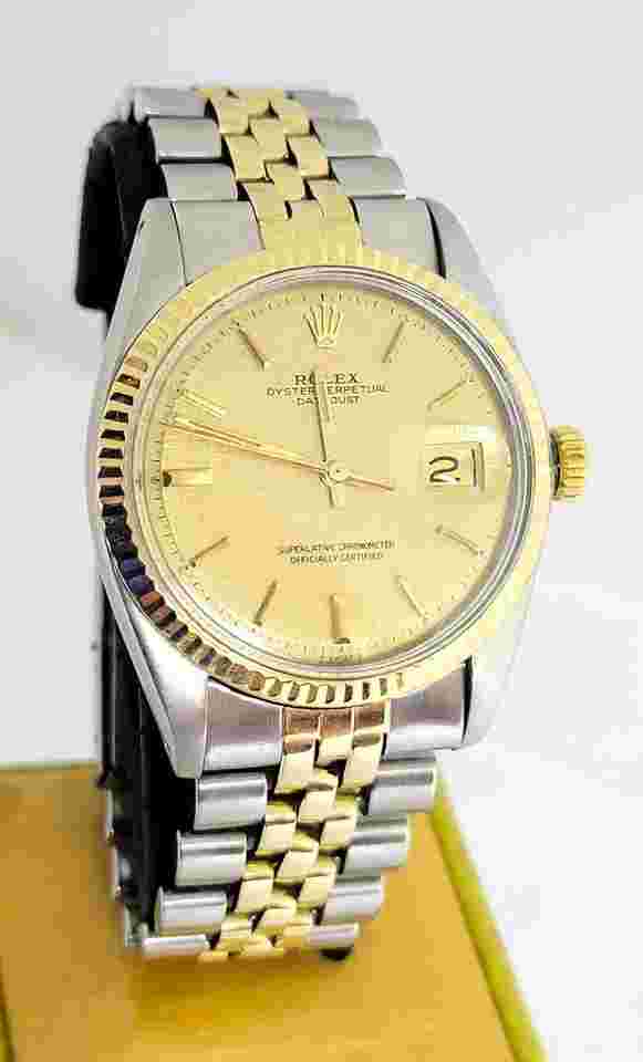 Rolex Datejust 36
                           
                                 Vintage S/Steel & 18k ROLEX DATEJUST Automatic Watch c.1968 Ref.1601 EXLNT