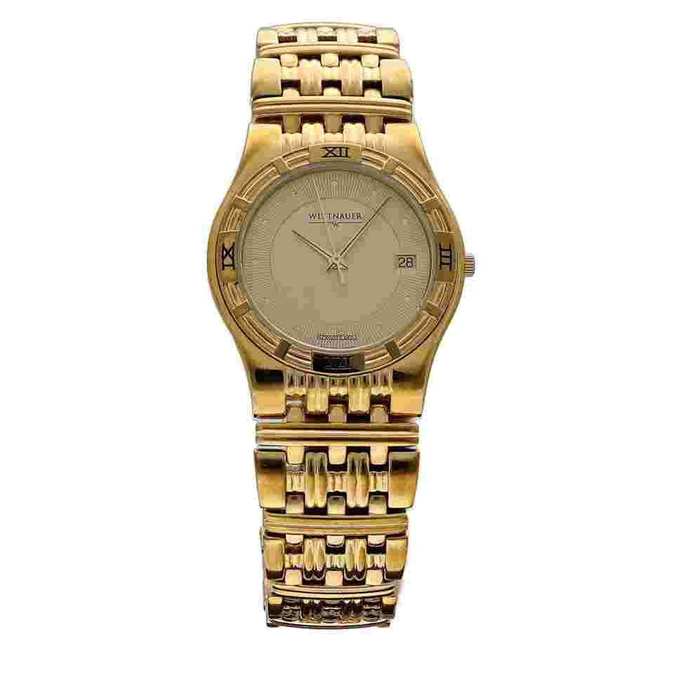 Wittnauer
                           
                                 Champagne Dial Gold Plated Steel 33 mm Sapphire Quartz Wrist Watch