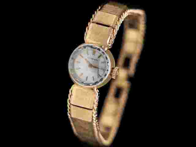 Tiffany
                           
                                 1960's Ladies Vintage Dress Bracelet Watch - 14K Gold