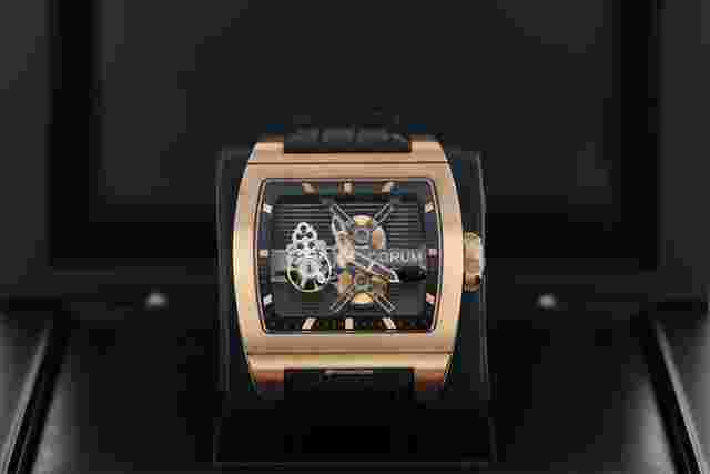 Corum Ti-Bridge
                           
                                 Tourbillon Skeleton Rose Gold Anthracite Limited Edition 022.710.55/0F01-0000