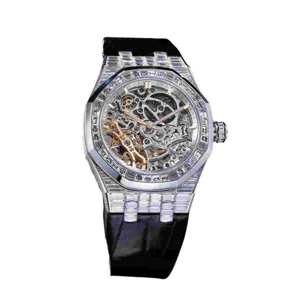 Audemars Piguet Royal Oak Double Balance Wheel Openworked
15469BC.ZZ.D001CR.01 'High Jewelry' Double Balance Wheel