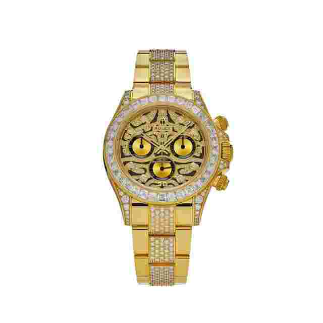 Rolex Daytona
                           
                                 'Eye of the Tiger' 116598TBR Yellow Gold Diamond Accents