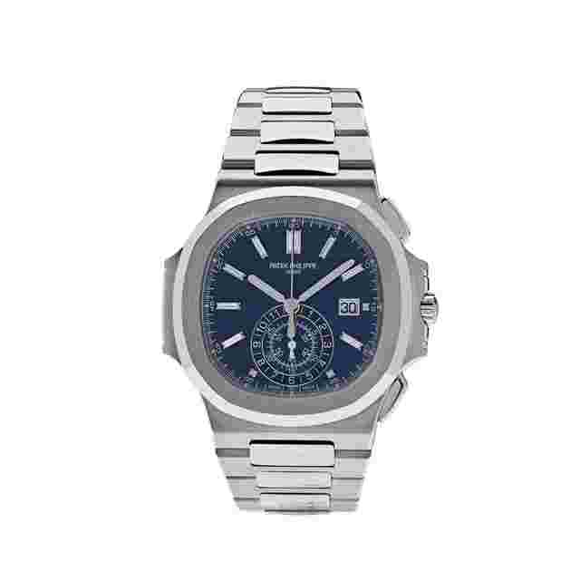 Patek Philippe Nautilus
                           
                                 5976/1G-001 '40th Anniversary' Chronograph White Gold Blue Diamond Dial Limited Edition (2018)