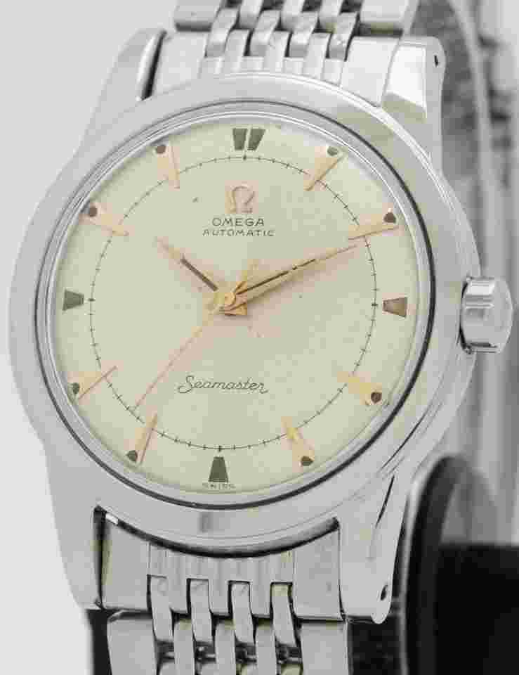 Omega Seamaster
                           
                                 Gold Arrow Marker Dial Vintage 1952 Watch Ref. 2577-11 Cal.354 Bumper