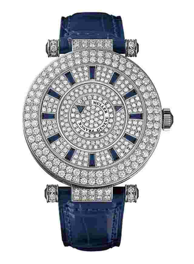 Franck Muller Double Mystery
                           
                                 18K White Gold & Diamonds & Sapphire Lady's Watch