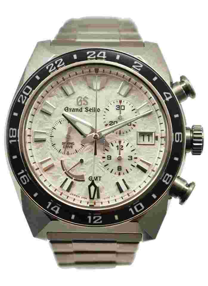 Grand Seiko Sport Collection
                           
                                 Spring Drive Chronograph GMT "White Lion" in Titanium on Titanium Bracelet with White Dial