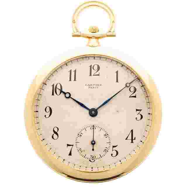 Cartier
                           
                                 Yellow Gold Pocket Watch European Watch & Clock Movement