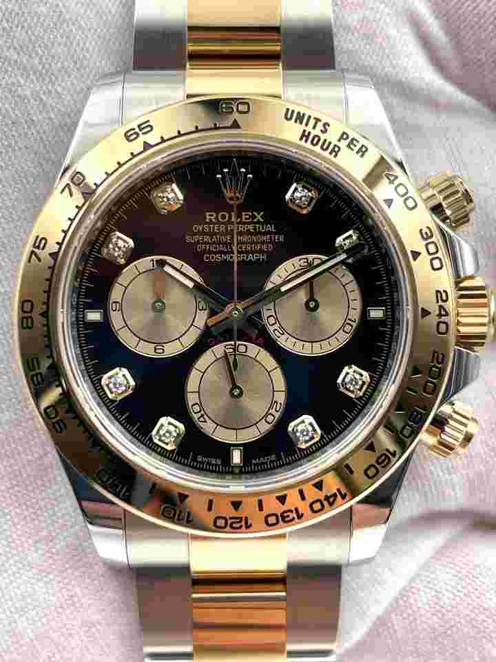 Rolex Daytona
Unworn Cosmograph Daytona Black Diamond Dial Two Tone Bracelet 126503 Box & Papers 2024