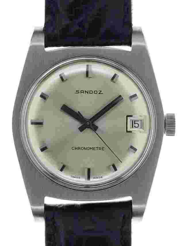 Sandoz Fils Chronometre Stainless Steel 1960s