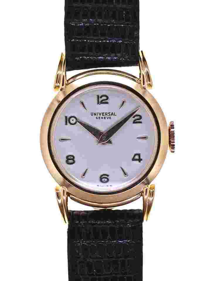 Universal Ladies NOS 18 k Rose Gold 1950s 