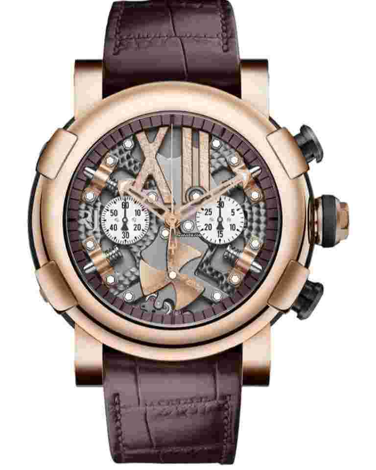 Romain Jerome Titanic-DNA
                           
                                 Steampunk Chrono Full Red PVD Stainless steel & 18K Rose Gold Men's Watcn