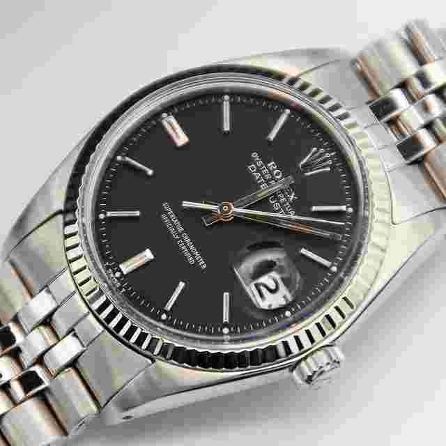 Rolex Datejust 36
                           
                                 ref. 1601 White Gold Bezel - Black Dial - Jubilee bracelet