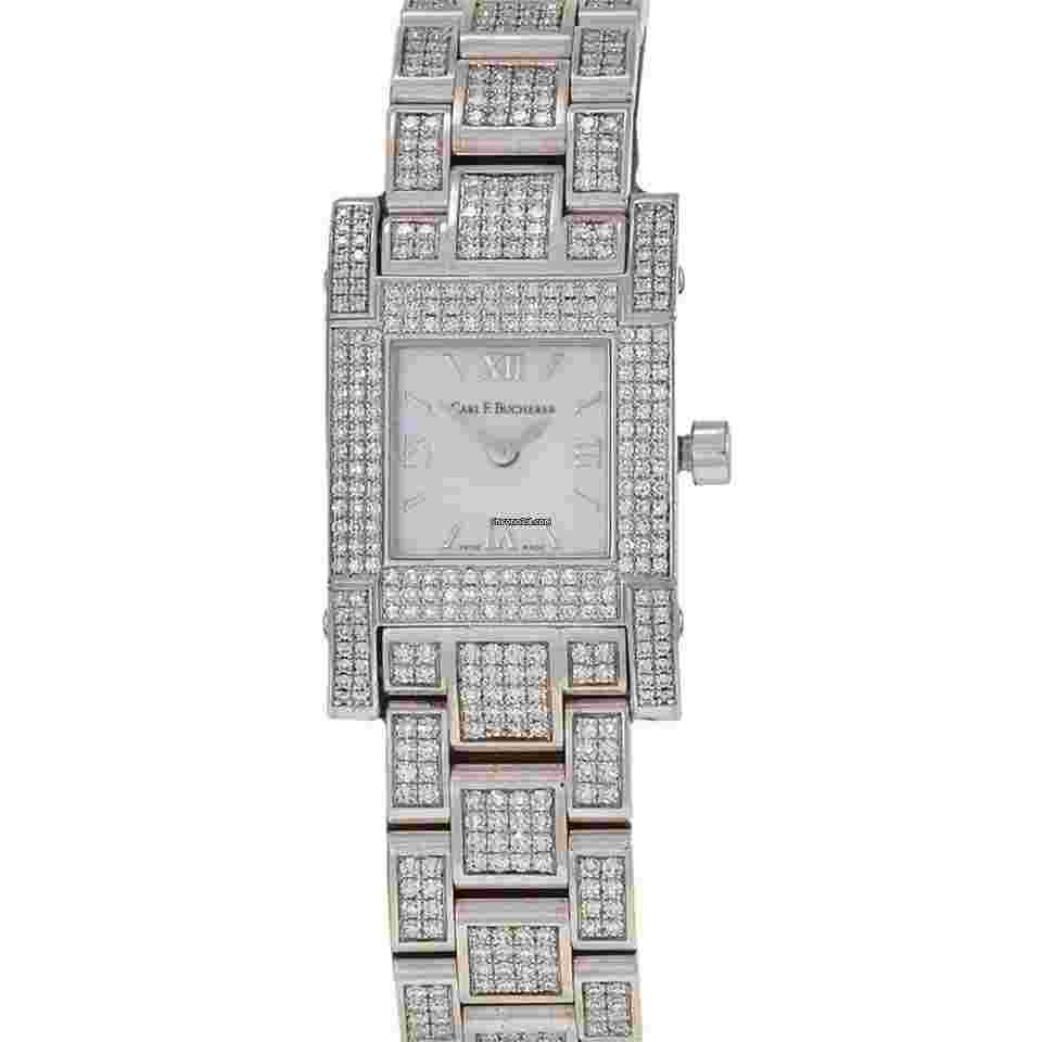 Carl F. Bucherer Pathos
                           
                                 18K White Gold Mother of Pearl and Diamond Bracelet Watch