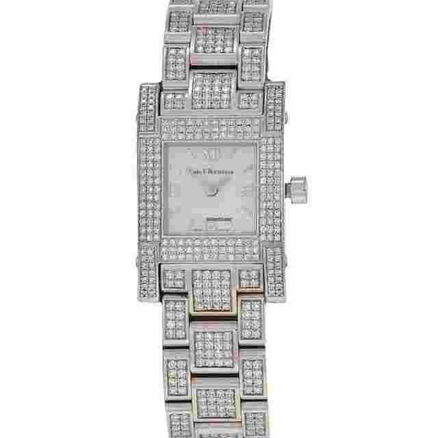 Carl F. Bucherer Pathos
                           
                                 18K White Gold Mother of Pearl and Diamond Bracelet Watch