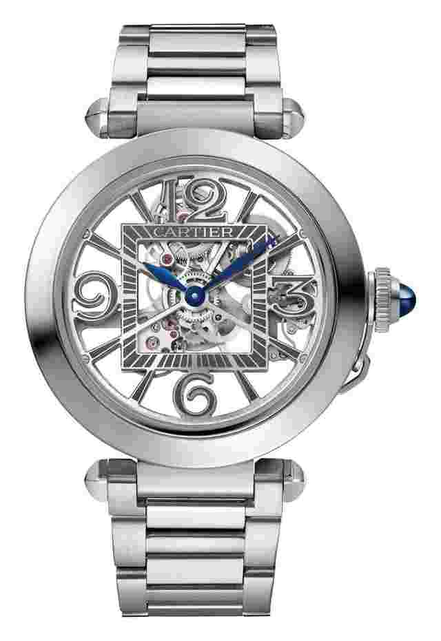 Cartier Pasha
                           
                                 de Cartier Stainless Steel Skeleton Men’s Watch WHPA0007