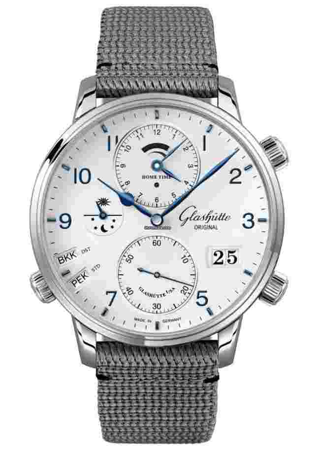 Glashütte Original Senator Cosmopolite
                           
                                 44mm Steel Grey Men’s Watch 1-89-02-03-02-66