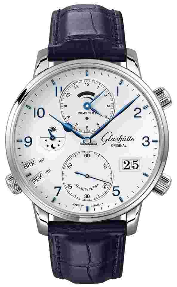 Glashütte Original Senator Cosmopolite
                           
                                 44mm Steel Men’s Watch 1-89-02-03-02-61