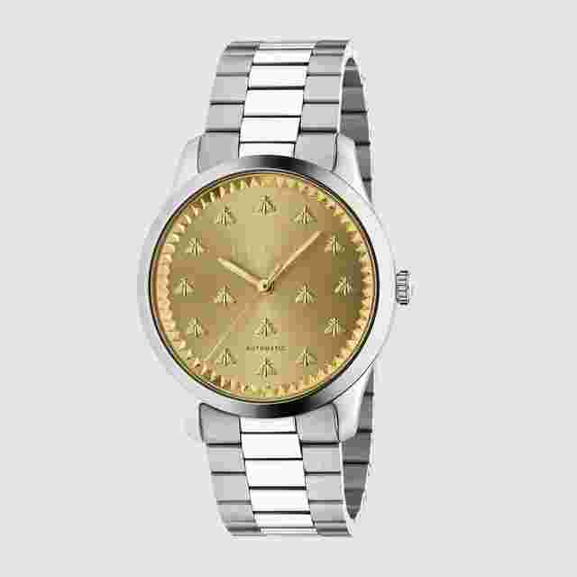 Gucci G-Timeless
                           
                                 Stainless Steel Iconic Bee Watch YA126378