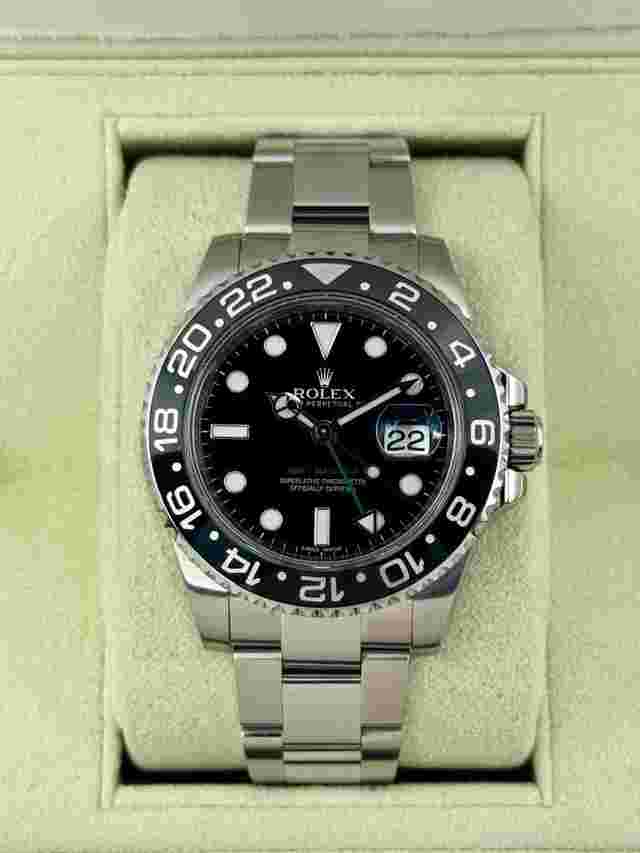 Rolex GMT-Master II
                           
                                 2012 GMT-Master II 40mm 116710LN Stainless Steel Black Dial