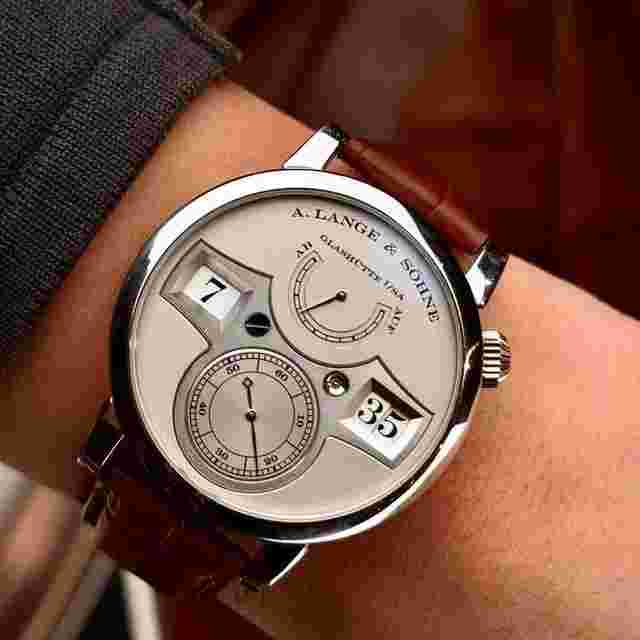 A. Lange & Söhne Zeitwerk Limited to 200 platinum watch 41.9MM,Zeitwerk