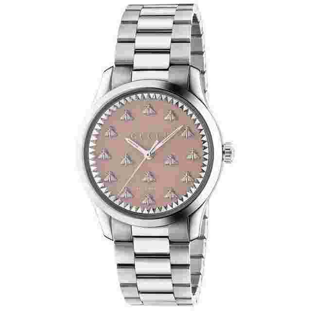 Gucci G-Timeless
                           
                                 Pink Multi-Bee Dial Automatic Watch YA1264188
