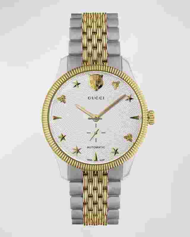 Gucci G-Timeless
                           
                                 Men's G-Timeless 40mm Automatic Two-Tone Bracelet Watch YA126356