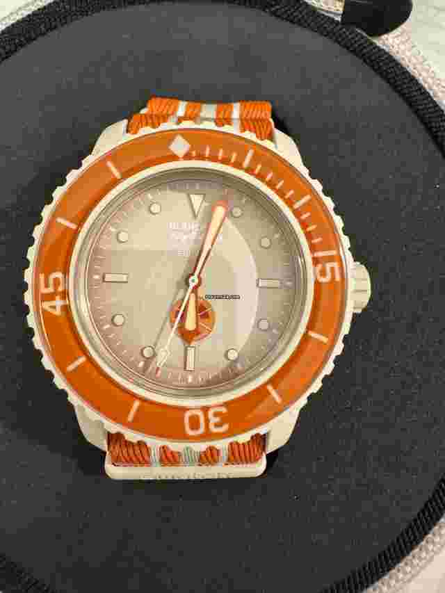 Swatch Scuba Fifty Fathoms Blancpain X Swatch Scuba Fifty Fathoms “ARCTIC OCEAN” (ORANGE)
