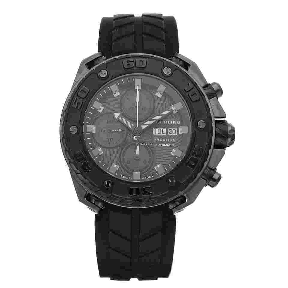 Stuhrling
Prestige Chrono Black PVD 46 mm Valjoux 7750 Automatic Wrist Watch