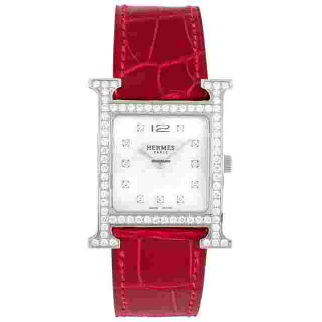 Hermès Heure H
                           
                                 Stainless Steel & Diamond Heure H Quartz Watch HH1.530