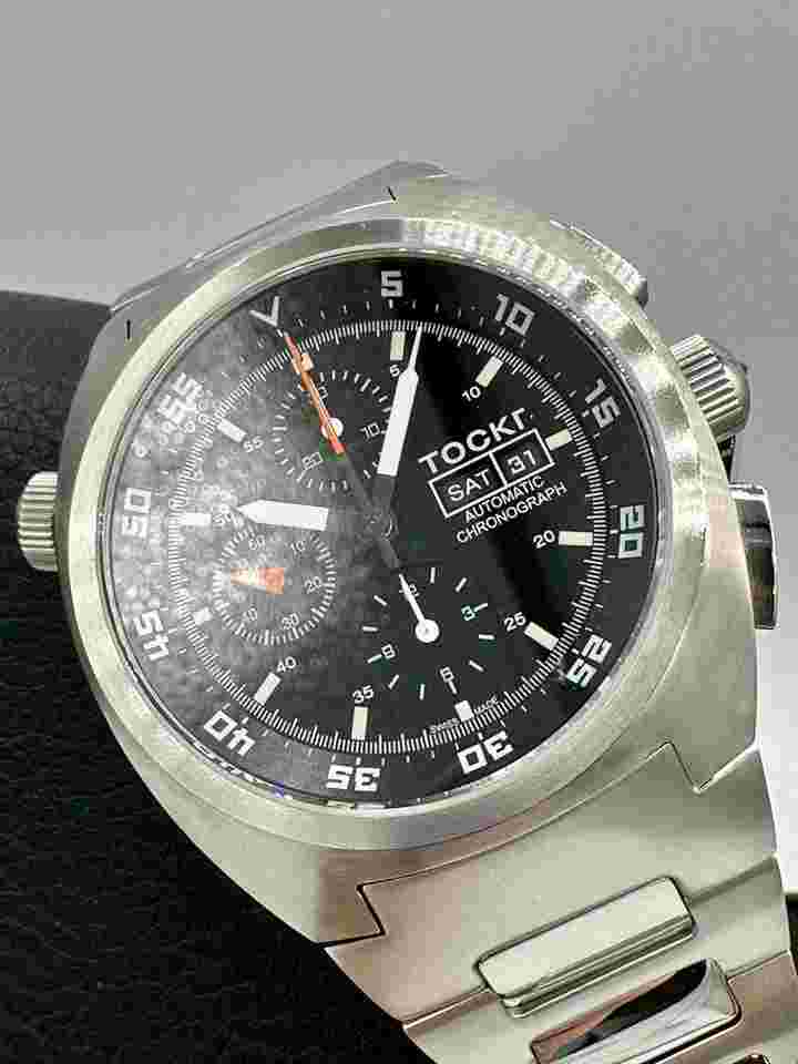 TOCKR Black Limited Edition Chronograph Swiss Valjoux 7750 Automatic 45mm