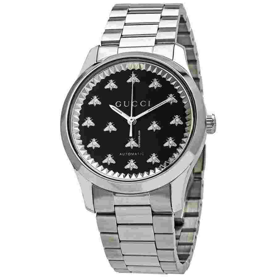 Gucci G-Timeless
                           
                                 Automatic Black Onyx Stone Dial Ladies Watch YA1264130