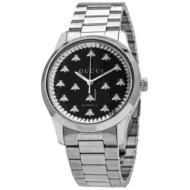 Gucci G-Timeless
                           
                                 Automatic Black Onyx Stone Dial Ladies Watch YA1264130