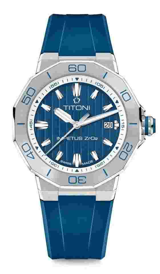 Titoni Impetus CeramTech Steel + Extra Steel Bracelet New Full Set Warranty Official dealer 