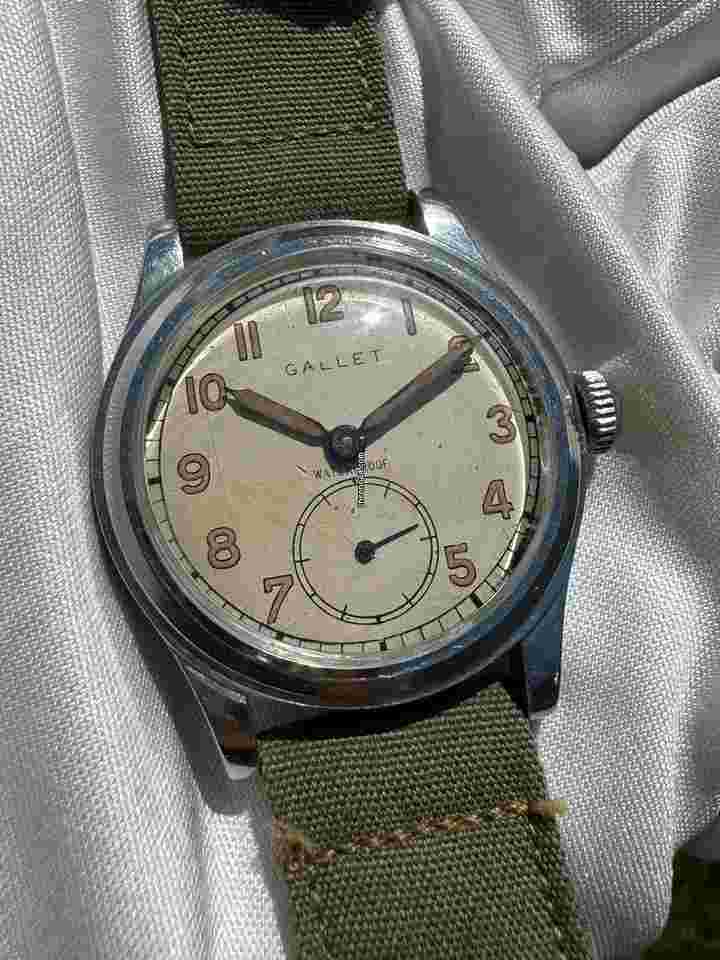 Gallet
WWII Military Field Watch Top Patina Unpolished 1940’s