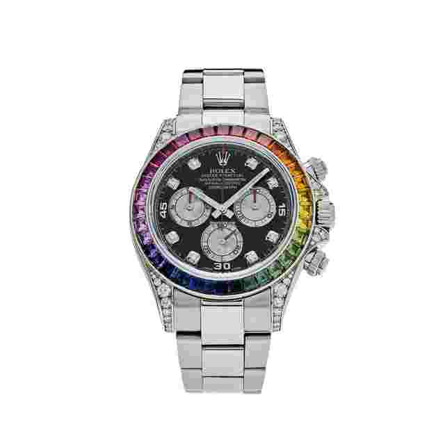 Rolex Daytona
                           
                                 116599RBOW 'Rainbow' White Gold Black Diamond Dial Sapphire Bezel