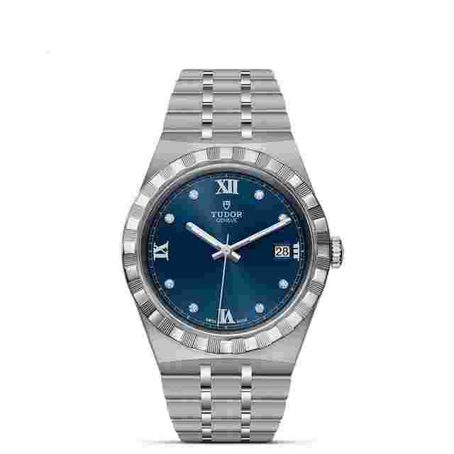 Tudor Royal
                           
                                 Unworn 2024 Royal Steel and Diamond-set 38mm Ref# M28500-0006 box and papers