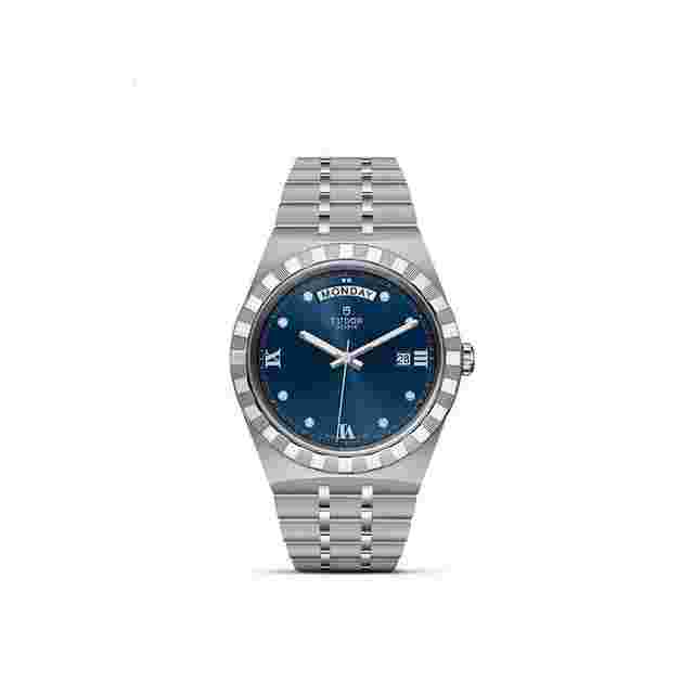 Tudor Royal
                           
                                 Unworn 2024 Royal Steel and Diamond-set 41mm Ref# M28600-0006 box and papers