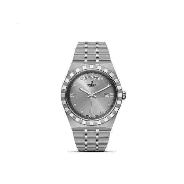 Tudor Royal
                           
                                 Unworn 2024 Royal Stainless Steel and Diamond-set 41mm Ref# M28600-0002 box and papers