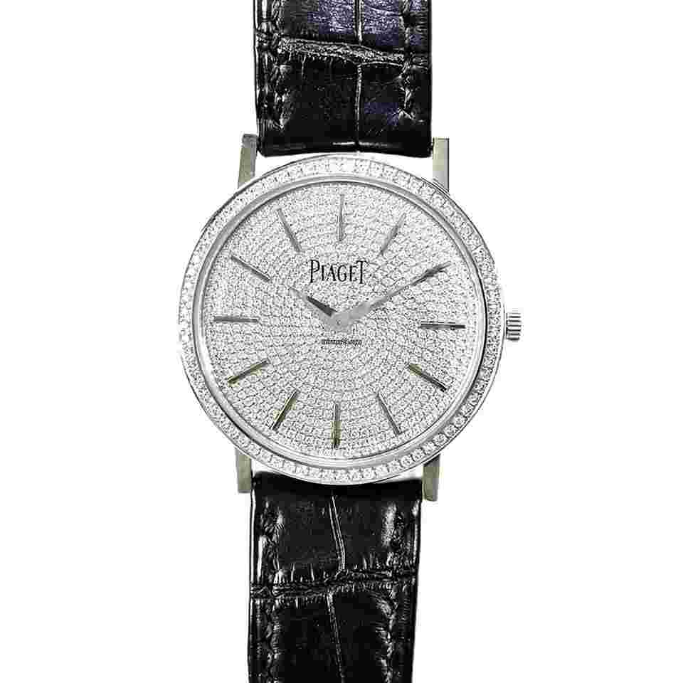Piaget Altiplano
34mm White Gold - Pave Diamond Dial - Black Crocodile Strap G0A36128