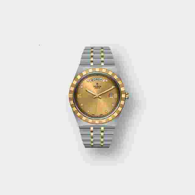 Tudor Royal
                           
                                 Unworn 2024 Royal Steel 18k Yellow Gold Diamonds 41mm Ref# M28603-0006 box and papers