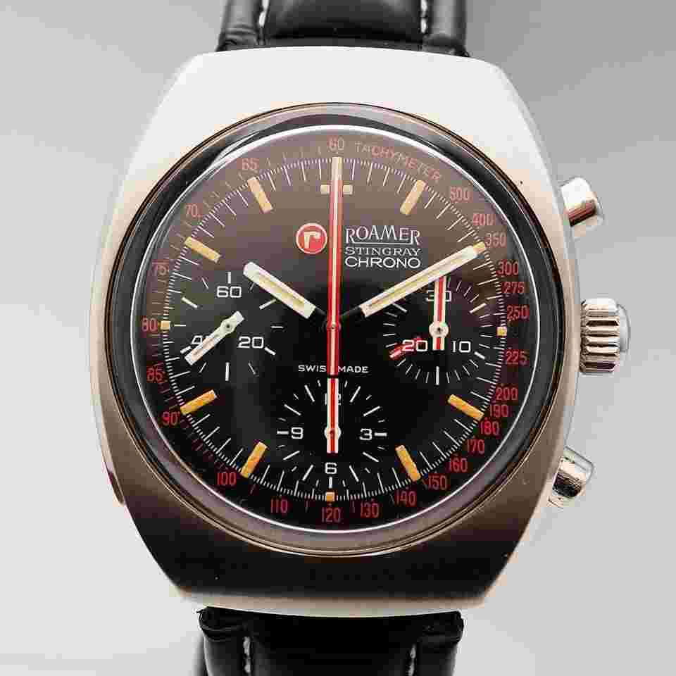 Roamer Stingray Chrono Vintage Valjoux 726 RARE